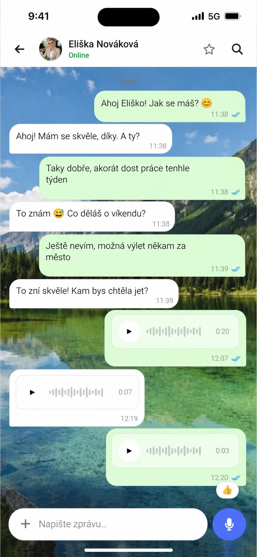 MyChat — konverzace